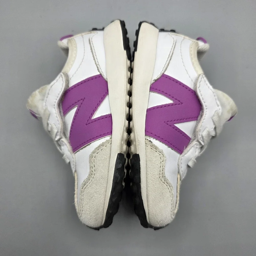 New Balance 327 Sneakers Toddler Size 7 White Pink Running Casual Athletic Shoes